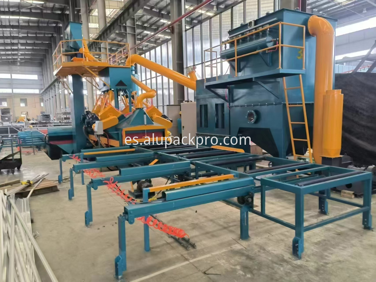 aluminum extrusion sandblasting machine